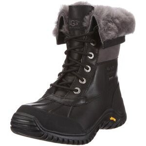 UGG Adirondack Boot II - Black boots with Grey lining